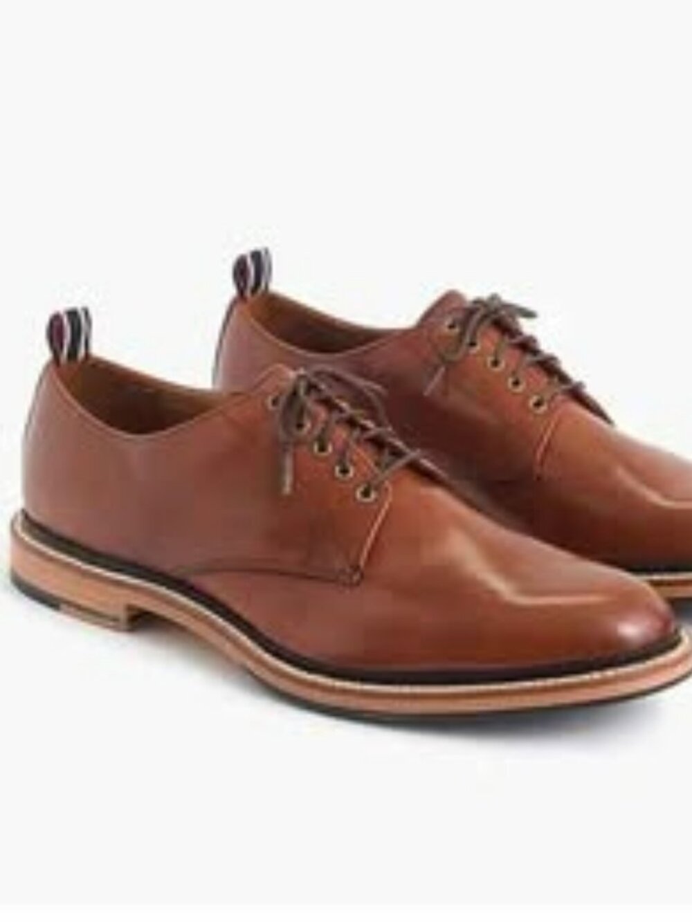 J.Crew Men's Italian Leather Belt AND Maple Ludlow Derby Dress Shoe Size 10/10.5
